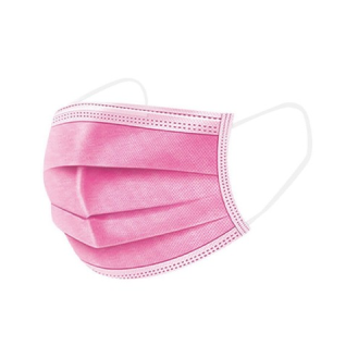 Mascarilla quirúrgica desechable MCC DISPOSABLES 3 capas rosa (50 unidades)-Leer más