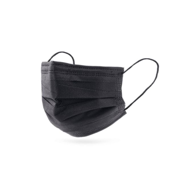 MASCARILLA QUIRURGICA 3 CAPAS NEGRA (CAJA 50 UNIDADES)-Leer más