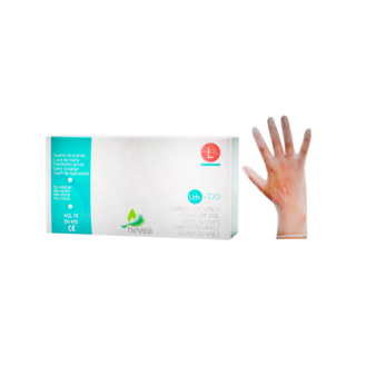 Guantes de látex SANICEN con polvo, talla L, caja de 100 unidades-Leer más