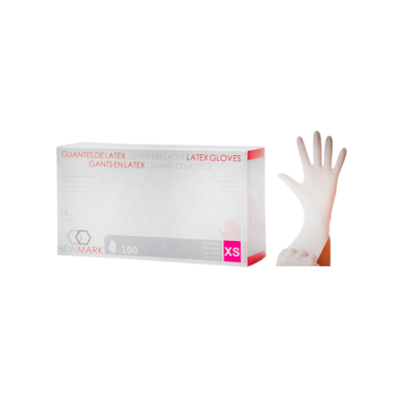 Guantes de látex con polvo SANICEN T-XP y T-XS (caja de 100 unidades)-Leer más