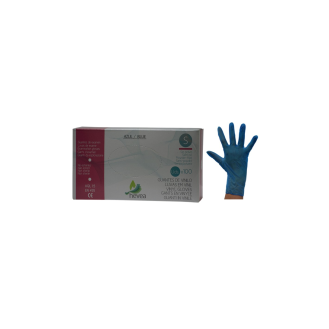 GUANTE DE VINILO AZUL SIN POLVO T-P CAJA 100 UNIDADES-Leer más