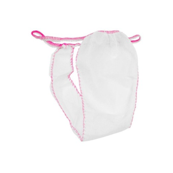 STRING TANGA COULEUR BLANCHE TAILLE GRANDE (100 PCS.)-Lire la description