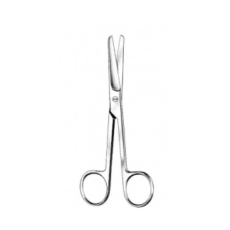 Ciseaux 14 cm bout rond/bout rond droit-Lire la description
