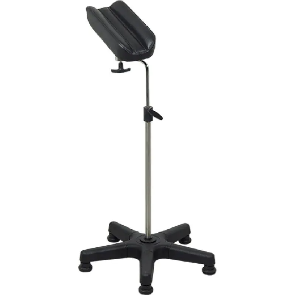 Support de bras pour prélèvements chromé noir H69"-Lire la description
