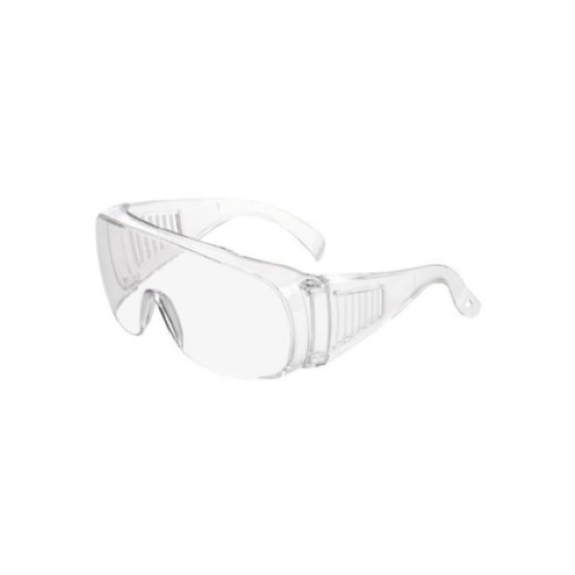 Sicherheitsbrille mit kratzfestem Polycarbonat-Schutz und anpassbarer Passform-Beschreibung lesen
