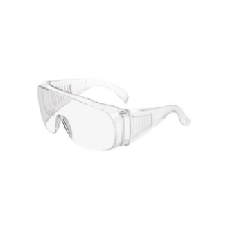 Sicherheitsbrille mit kratzfestem Polycarbonat-Schutz und anpassbarer Passform-Beschreibung lesen
