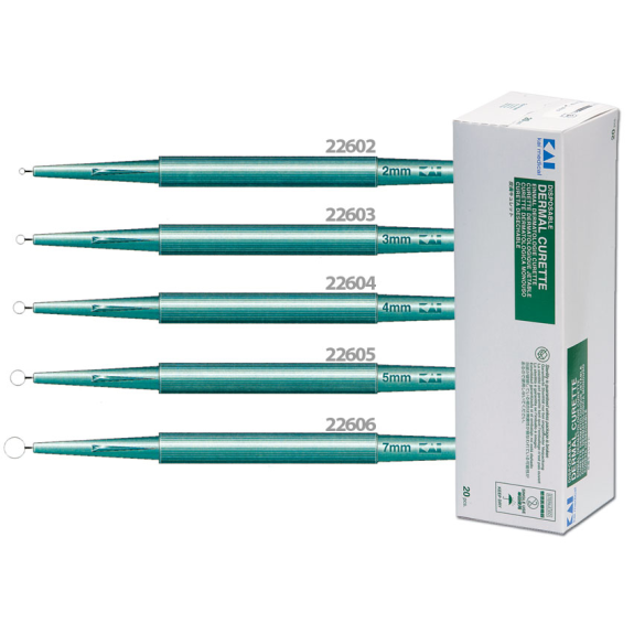 Curette dermatologique stérile 2 mm-Lire la description