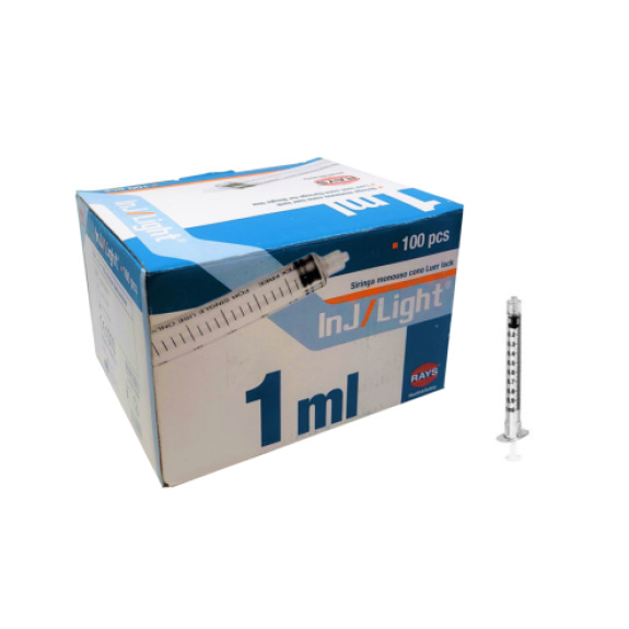 Siringa 1 ml a tre corpi con Luer Lock-Leggi tutto