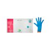 Guantes de vinilo azul, sin polvo, talla L - Caja de 100 uds.