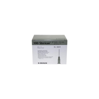 Aiguille hypodermique Sterican Braun Medical 27G x 1", 100 pcs/boîte-Lire la description