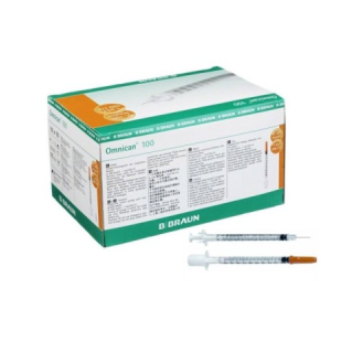 Jeringa insulina 1ml 100 u.i s/aguja envase unitario-Leer más