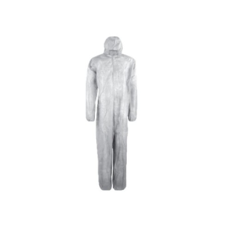 Cubrebocas protector blanco de tela no tejida PROLIMAX con capucha, talla XL-Leer más