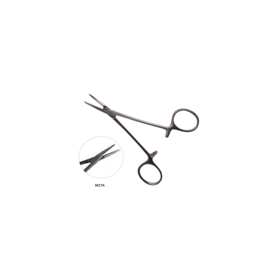 Pinze Emostatiche Fleming Mosquito - 13cm Dritte con Denti-Leggi tutto