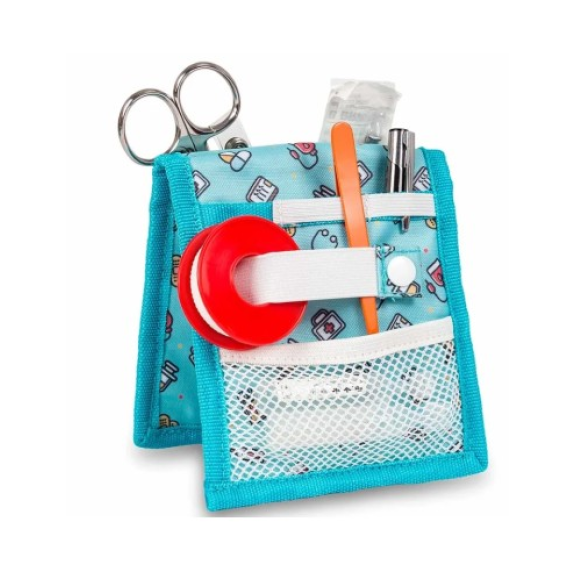 Organizador de bolsillo para enfermería Elite Bags Keen.S Azul con cierre de broche y múltiples bolsillos Organizador de bolsillo para enfermería Elite Bags Keen.S Azul con cierre de broche y múltiples bolsillos-Leer más