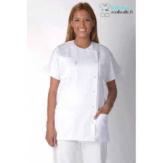 Tunique Medicale Femme Eloise Blanc-Lire la description