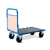 Chariot manutention avec dossier bois charge 500kg - 70 x 120 x 100cm