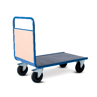 Chariot manutention avec dossier bois charge 500kg - 70 x 120 x 100cm-Lire la description