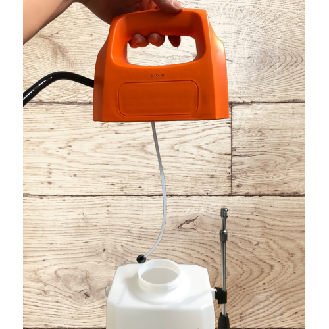 Irroratrice a tracolla elettrica LE6 con batteria ricaricabile al litio.-Leggi tutto