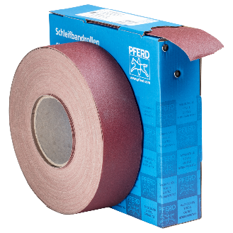 Pferd Korund Schleifbandrolle Gewebe SBR Breite 50mmxLnge 50m A180 fr-Beschreibung lesen
