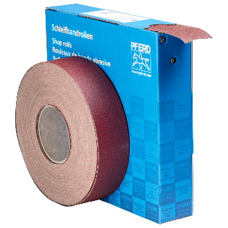 Pferd Korund Schleifbandrolle Gewebe SBR Breite 50mmxLnge 50m A120 fr-Beschreibung lesen