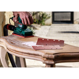 Schleifblatt-Set für Schwingschleifer, 25-teilig, 8 Löcher, 93 x 230 mm, 60-240-Beschreibung lesen