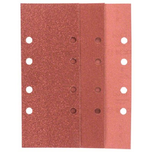 Schleifblatt-Set für Schwingschleifer, 25-teilig, 8 Löcher, 93 x 230 mm, 60-240-Beschreibung lesen