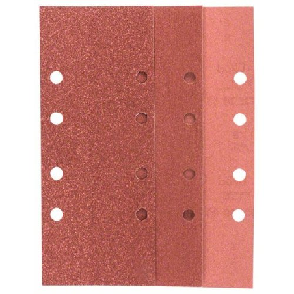 Schleifblatt-Set für Schwingschleifer, 25-teilig, 8 Löcher, 93 x 230 mm, 60-240-Beschreibung lesen
