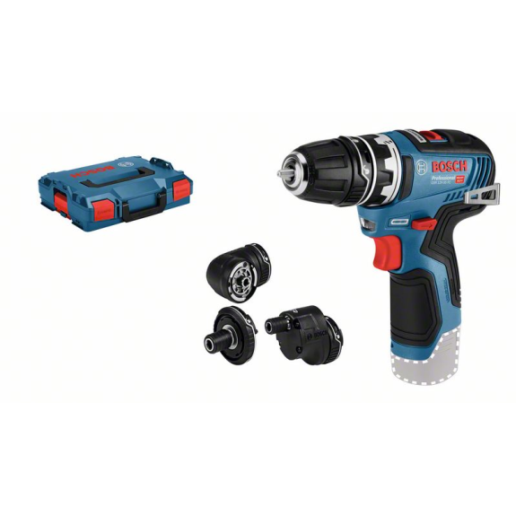 Bosch Akku-Bohrschrauber GSR 12V-35 FC, Solo Version, 4 Aufstze, L-BOXX-Beschreibung lesen