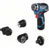 Bosch Akku-Bohrschrauber GSR 12V-35 FC, mit 2 x 3.0 Ah Li-Ion Akku, 1 Aufsatz, L-BOXX
