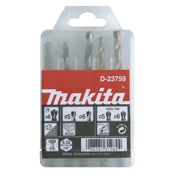 Makita Universal-Bohrer-Set-Beschreibung lesen