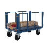 Chariot manutention 2 ridelles tubulaires charge 500kg - 70 x 100 x 100cm