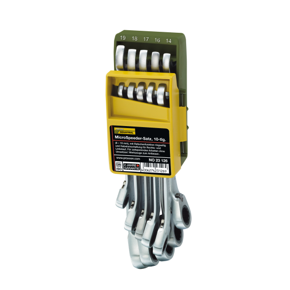 Proxxon MicroSpeeder set dans un support pliable, 8 - 19 mm (10 pices)-Lire la description