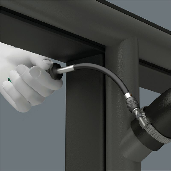 392 Bits-Handhalter mit flexiblem Schaft, 1/4&quot; x 177 mm-Beschreibung lesen