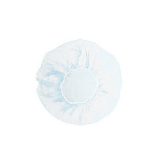 Cuffia bianca in PP LEBOO con elastico - Pacco da 100-Leggi tutto