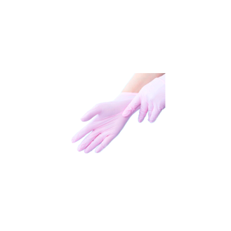 Guanti in nitrile rosa non polverizzati, taglia XS (scatola da 100)-Leggi tutto