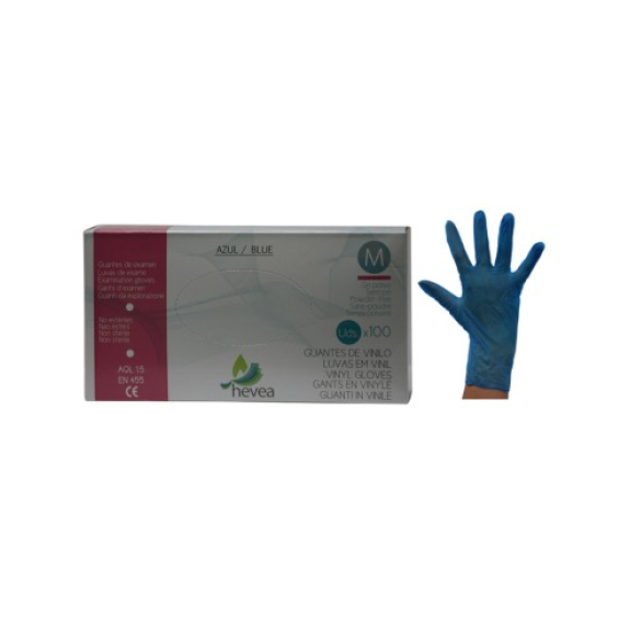 GUANTE DE VINILO AZUL SIN POLVO T-M CAJA 100 UNIDADES GUANTE DE VINILO AZUL SIN POLVO T-M CAJA 100 UNIDADES-Leer más