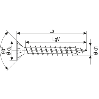 SPAX Senkmultikopf Kreuzschlitz Z2 Vollgewinde 4CUT YELLOX 4,5x35mm (200)-Beschreibung lesen