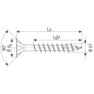 SPAX Senkmultikopf Kreuzschlitz Z2 Vollgewinde 4CUT YELLOX 5x80mm (100)-Beschreibung lesen