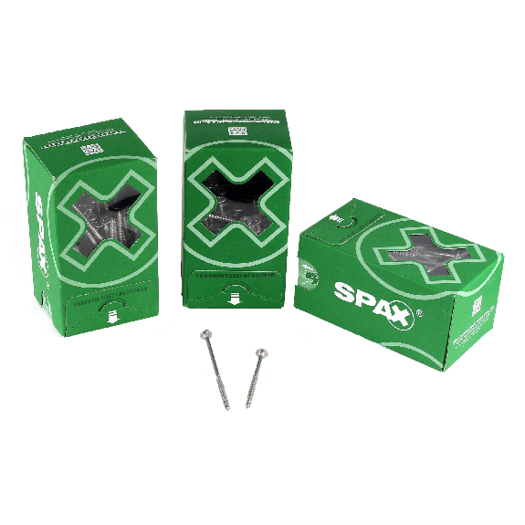 Tête de plaque SPAX sans lentille T-Star Plus T20 filetage longueur 46mm WIROX 5x87mm (150)-Leer más