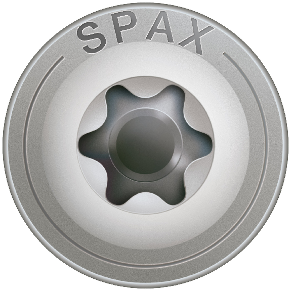 SPAX Tellerkopf T-Star Plus T40 Vollgewinde A2 4CUT 8x50mm (50)-Beschreibung lesen