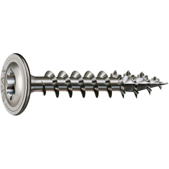 SPAX Tellerkopf T-Star Plus T40 Vollgewinde A2 4CUT 8x50mm (50)-Beschreibung lesen