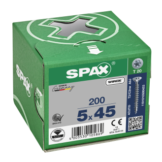 SPAX SeKo T-STAR+ 5,0x 45 Wirox KP-Beschreibung lesen