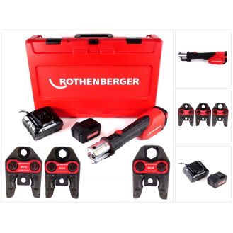 Rothenberger ROMAX 4000 Akku-Radialpressen 18V + 1x Akku 4Ah + Ladegerät + Koffer-Beschreibung lesen