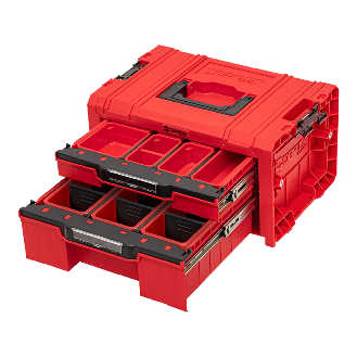 Qbrick System PRO Schublade 2 Werkzeugkasten 2.0 Expert ROT ULTRA HD Werkzeugkoffer 450 x 310 x 244 mm 14 l stapelbar IP54 mit 2-Beschreibung lesen