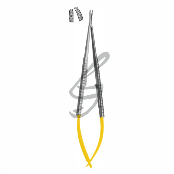 Mikro Nadelhalter - 14cm, Gebogen Mikro Nadelhalter - 14cm, Gebogen-Beschreibung lesen