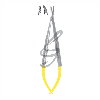 Nadelhalter Castroveijo TC - Gerade, 14cm
