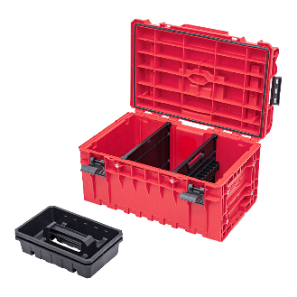 Qbrick System ONE 350 2.0 Technik ROT ULTRA HD Benutzerdefinierter Modularer Werkzeugkoffer Organizer 585 x 385 x 320 mm 38 l-Beschreibung lesen