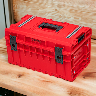 Qbrick System ONE 350 2.0 Technik ROT ULTRA HD Benutzerdefinierter Modularer Werkzeugkoffer Organizer 585 x 385 x 320 mm 38 l-Beschreibung lesen