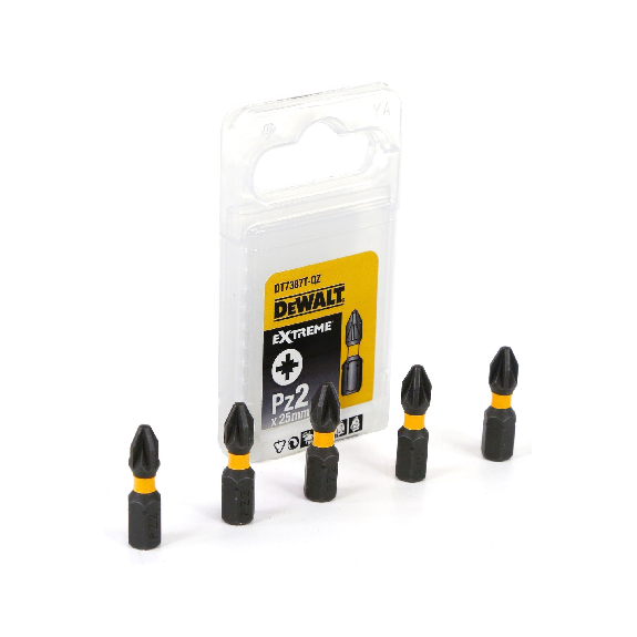 DeWalt DT 7387 T Torsion Bits 5 Stück schlagfest 25mm Pz2 Extreme Impact-Beschreibung lesen