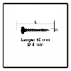 Fischer Power-Fast II FPF II Spanplattenschraube 4,0x50 mm 200 Stück ( 670240 ) Pan Head mit Torx Vollgewinde galvanisch verzinkt, blau passiviert